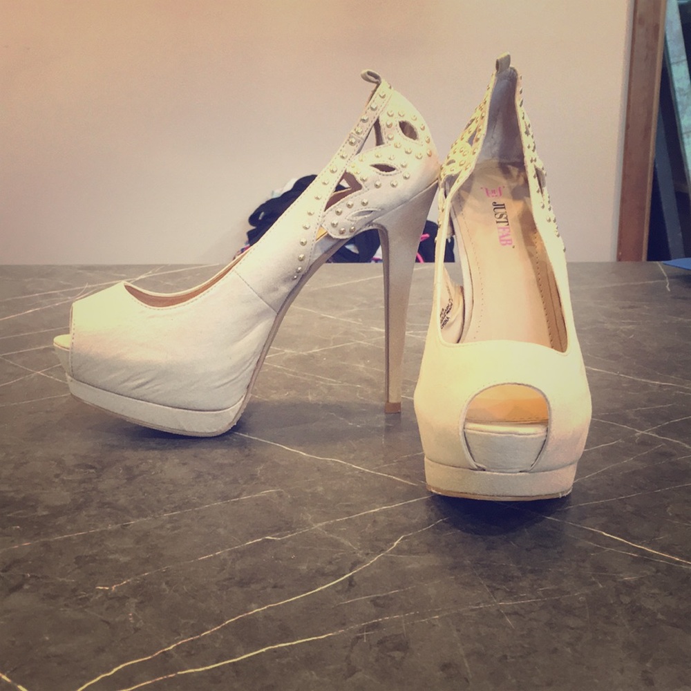 Justfab nude heels